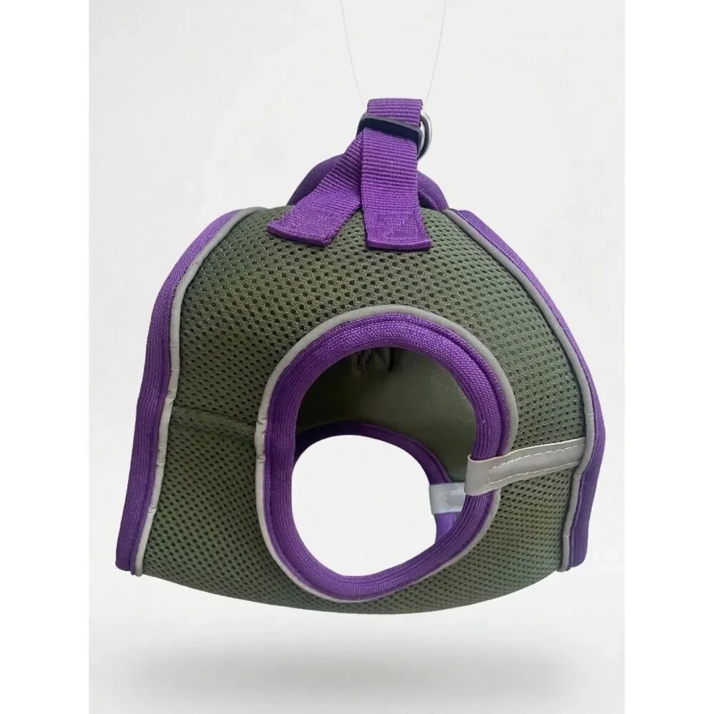 Pet Reflective Harness Vest - Olive Gray - SZ S Fits 14-16” girth/chest